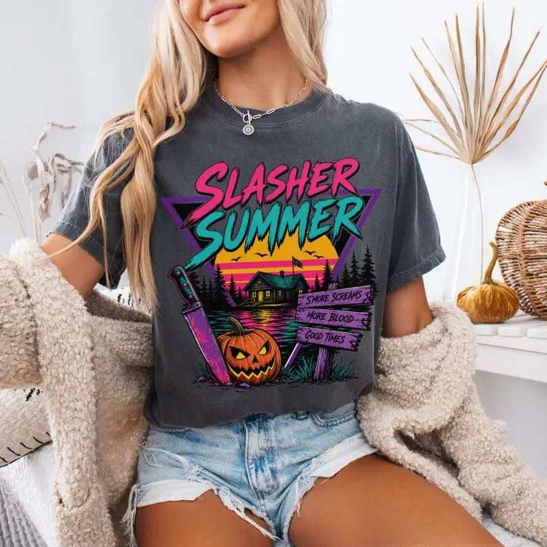 Slasher Summer – Tee, Crewneck & Hoodie