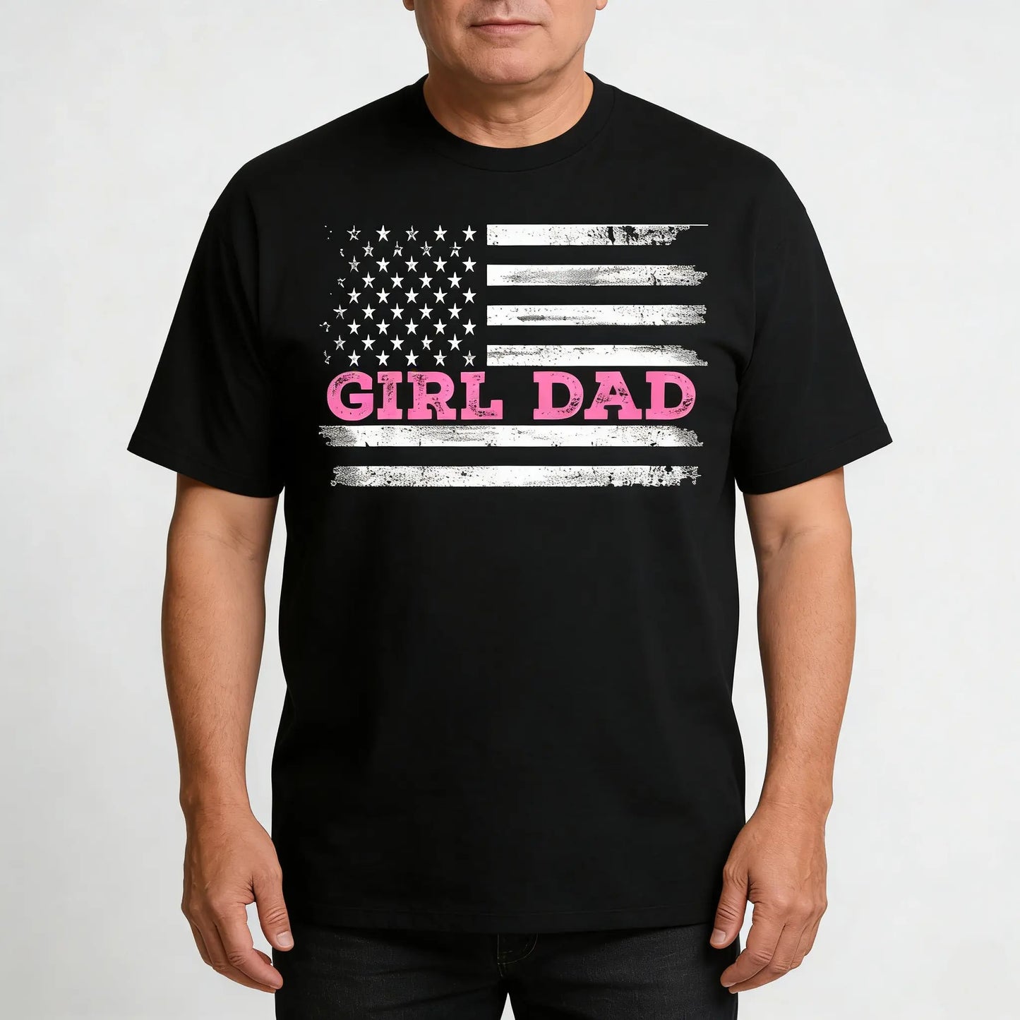 Proud Dad of Girl Gift for Dad β Tee, Crewneck & Hoodie