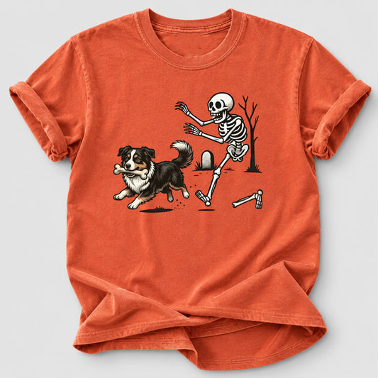Dog Breeds Skeleton Funny Spooky Season – Tee, Crewneck & Hoodie