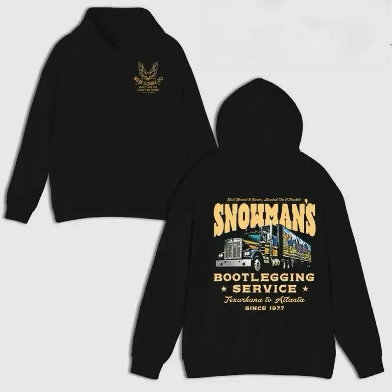 Vintage Snowman's Bootlegging Service Truck Graphic – Tee, Crewneck & Hoodie