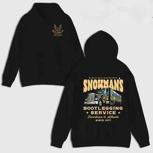 Vintage Snowman's Bootlegging Service Truck Graphic – Tee, Crewneck & Hoodie