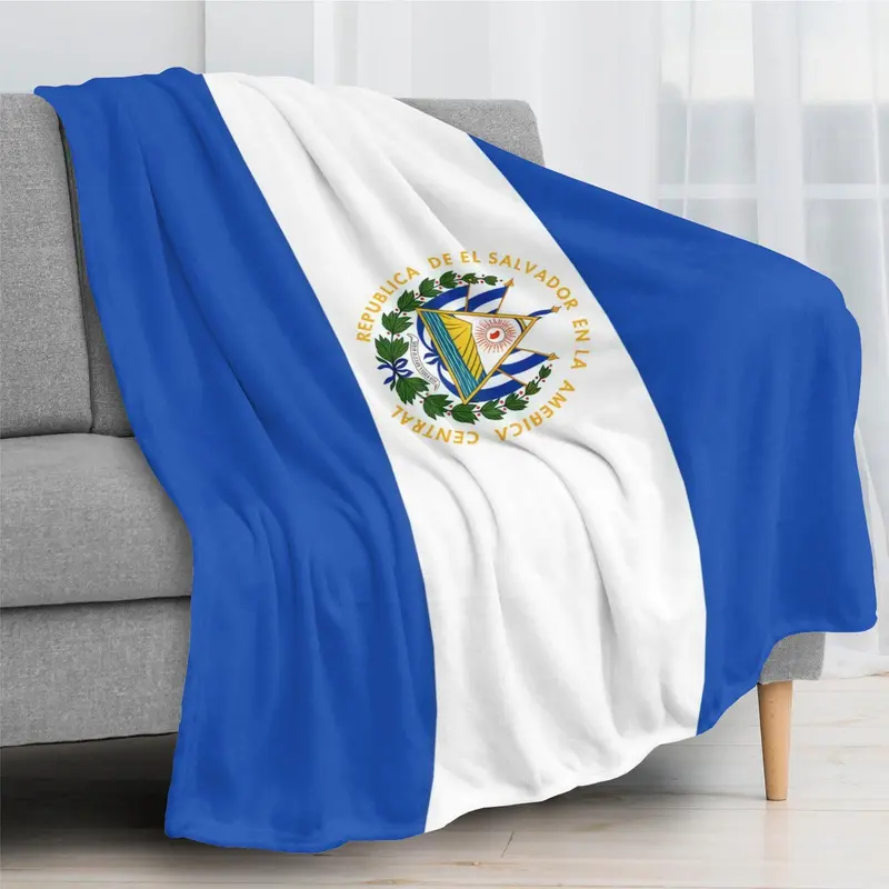 El Salvador Flag Blanket