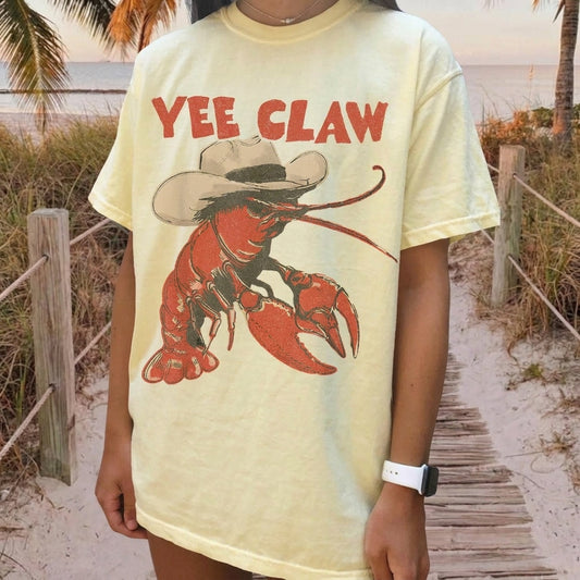 Vintage Lobster Claw Western – Tee, Crewneck & Hoodie