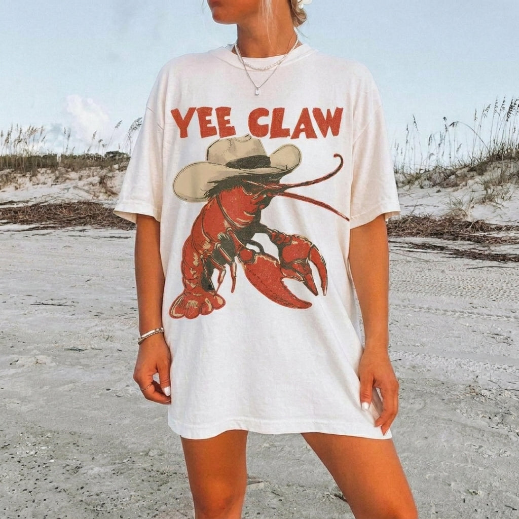 Vintage Lobster Claw Western – Tee, Crewneck & Hoodie