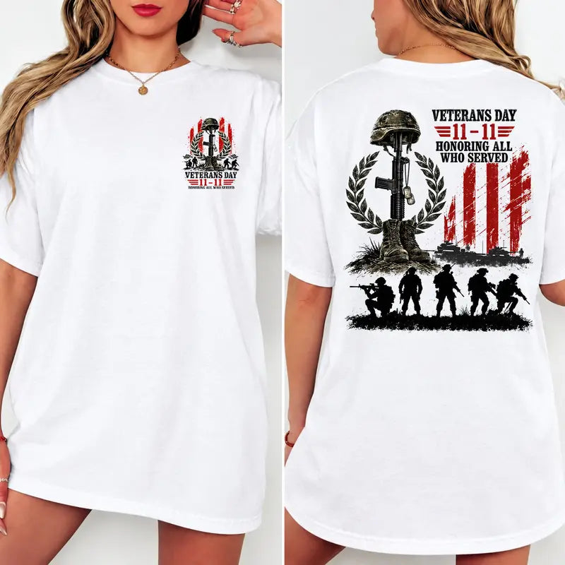 American Flag Fallen Soldier Military Tribute – Tee, Crewneck & Hoodie