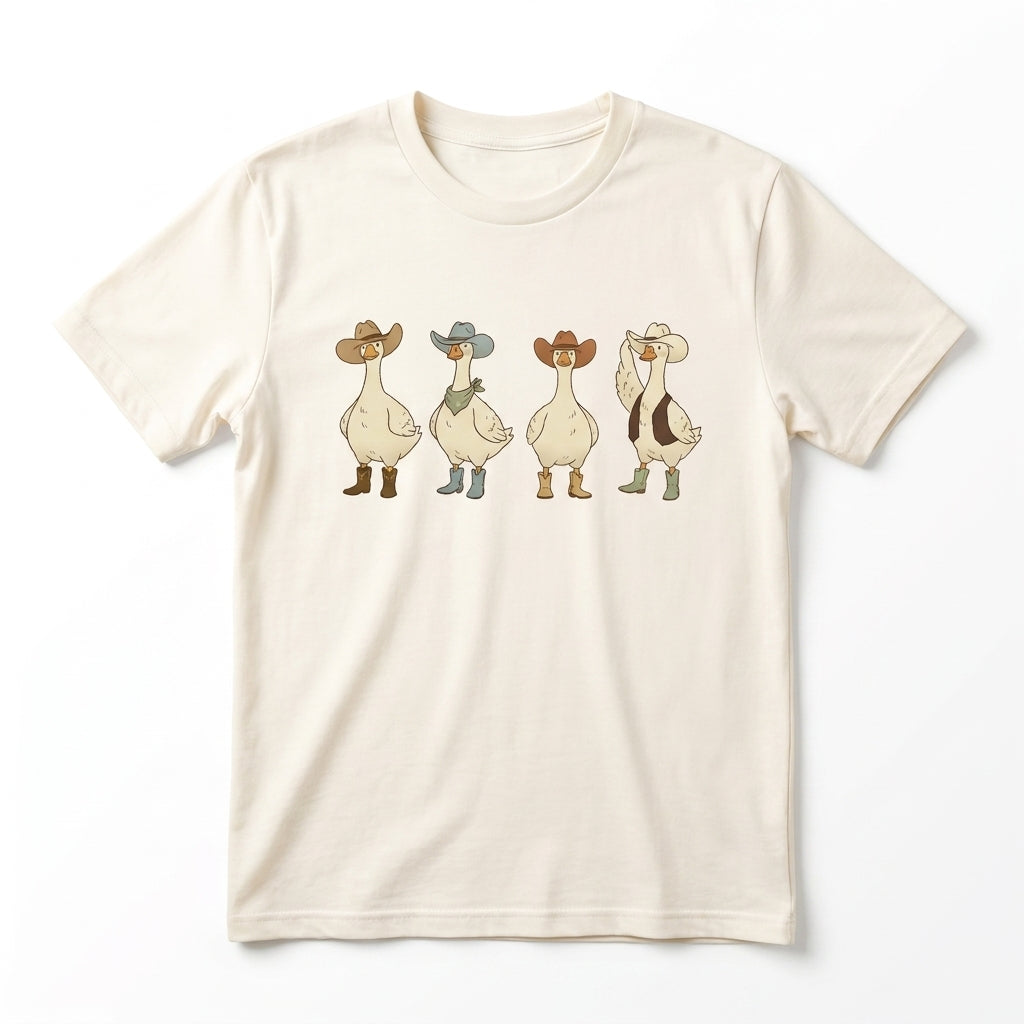 Western Goose Cowboy Hat – Tee, Crewneck & Hoodie