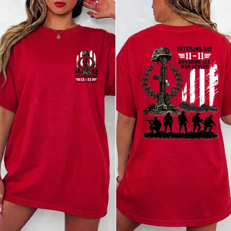 American Flag Fallen Soldier Military Tribute – Tee, Crewneck & Hoodie