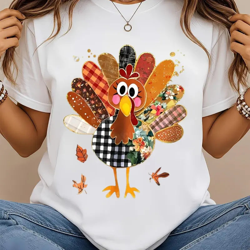 Cute Thanksgiving Turkey – Tee, Crewneck & Hoodie