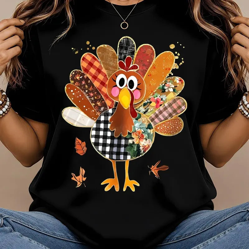 Cute Thanksgiving Turkey – Tee, Crewneck & Hoodie