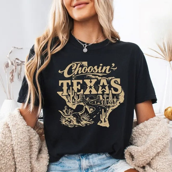 Choosin' Texas – Tee, Crewneck & Hoodie