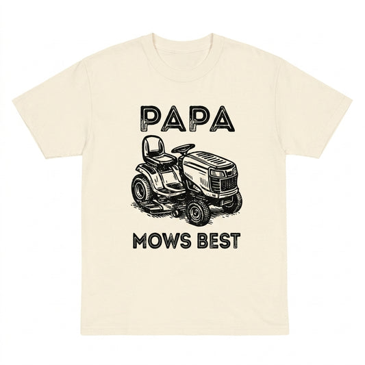 Papa Mows Best – Tee, Crewneck & Hoodie