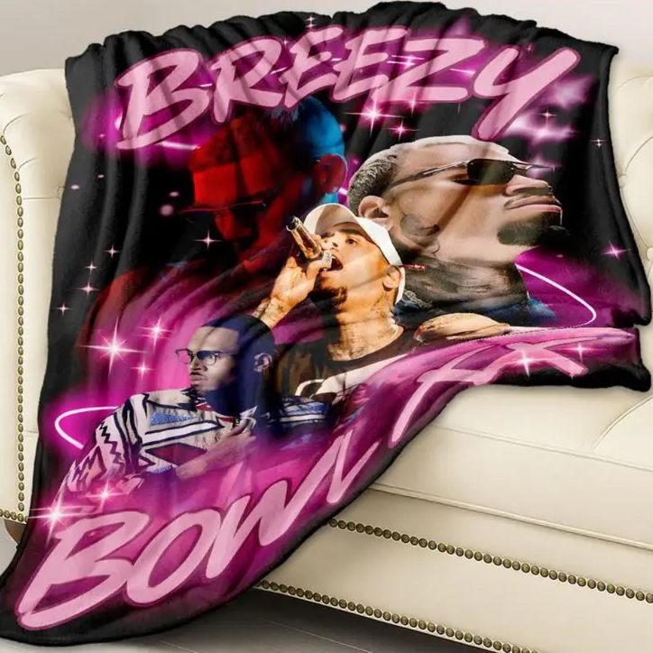 Chris Brown Breezy Bowl Xx Flannel Blanket