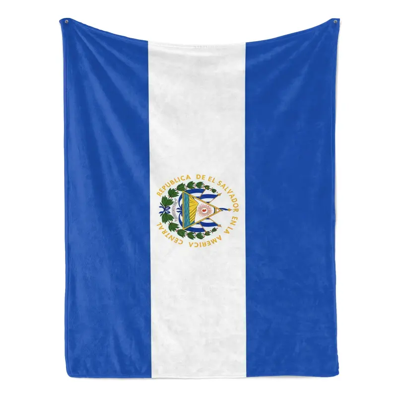 El Salvador Flag Blanket