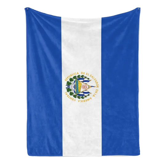 El Salvador Flag Blanket