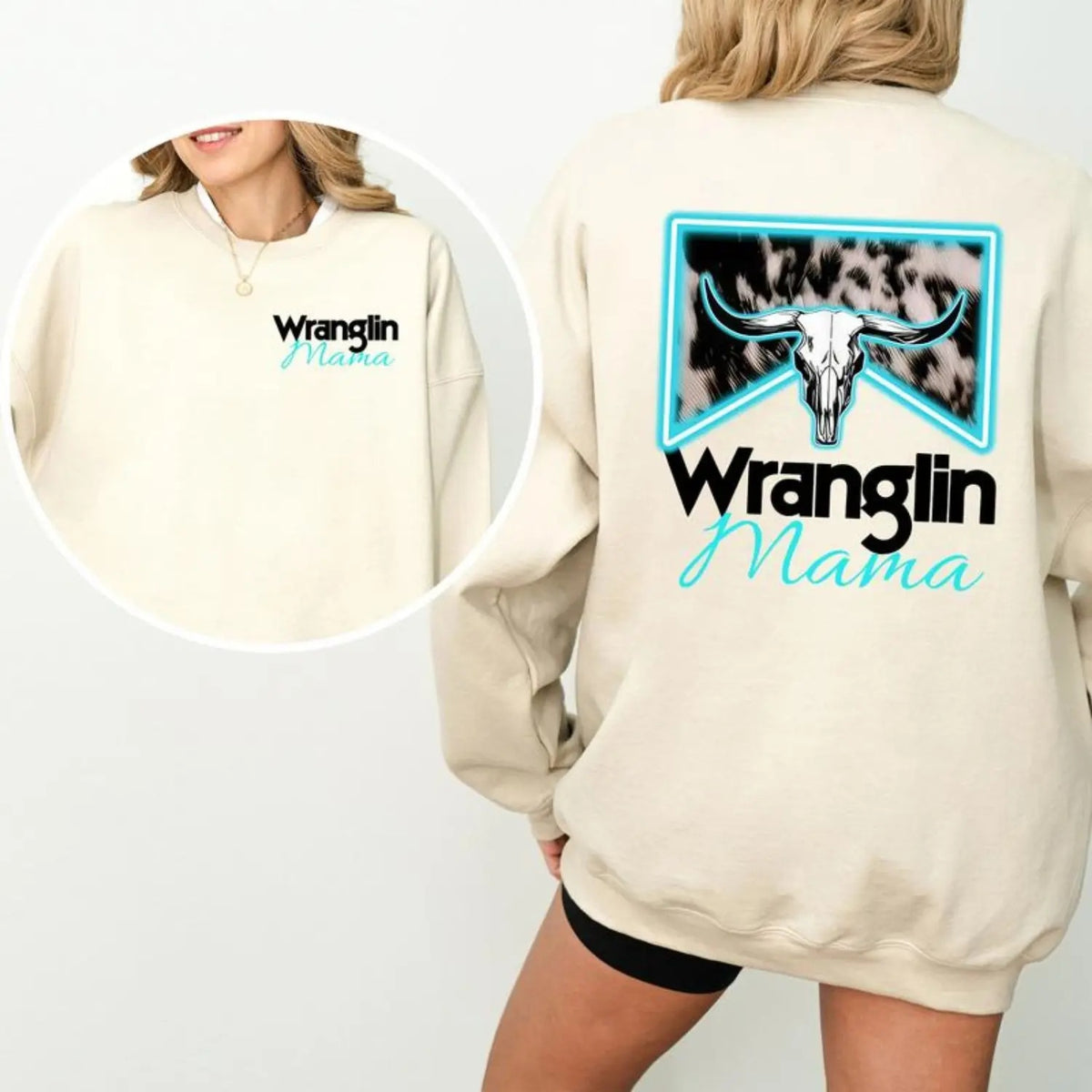 Wranglin' Mama Western Style – Tee, Crewneck & Hoodie