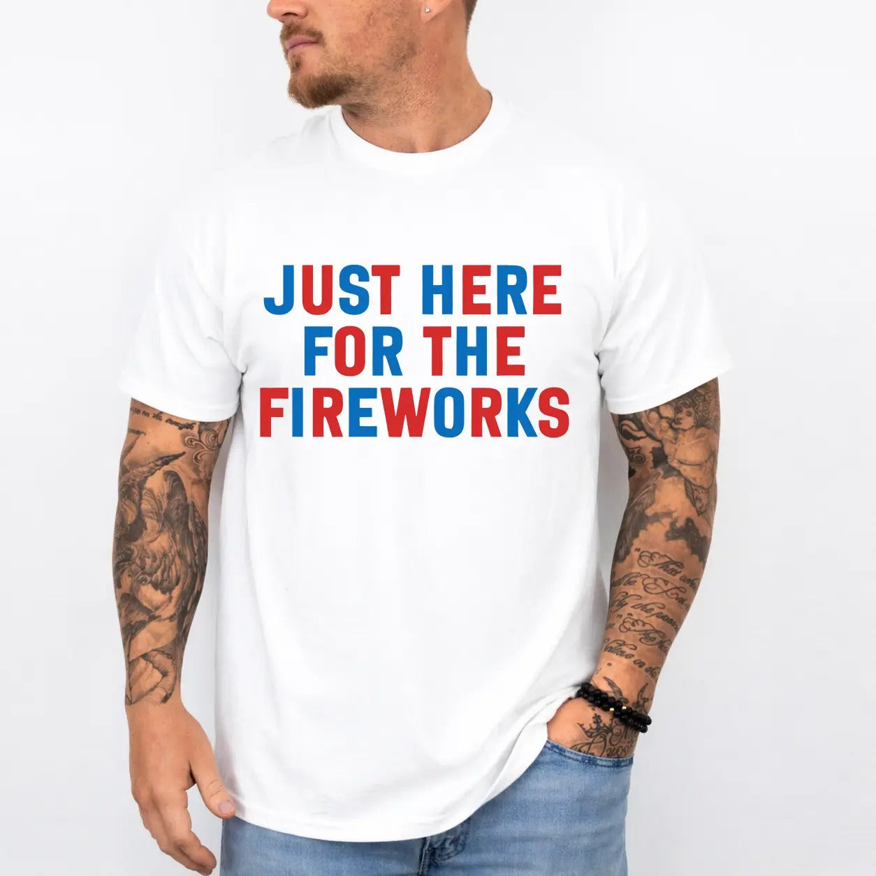 Funny Couples Fourth Of July Fireworks – Tee, Crewneck & Hoodie