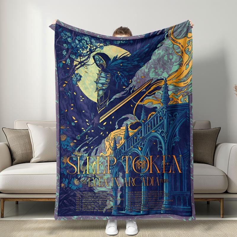 Sleep Token The Event In Arcadia Flannel Blanket