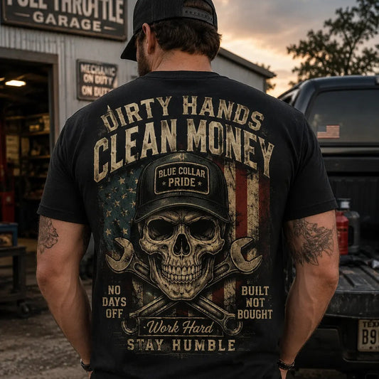 Dirty Hands Clean Money – Tee, Crewneck & Hoodie