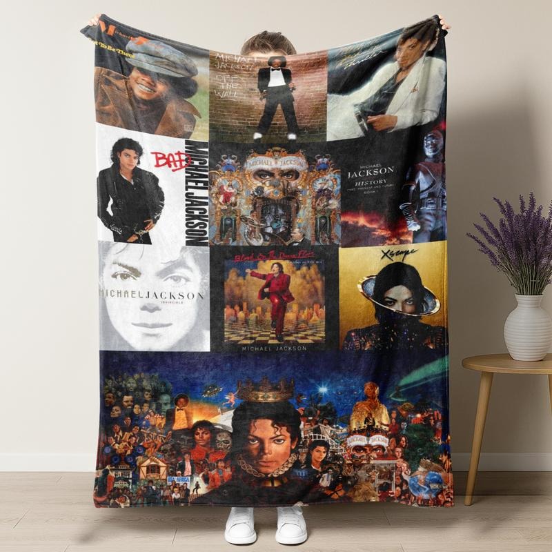 Famous Music Michael Jackson Flannel Blanket