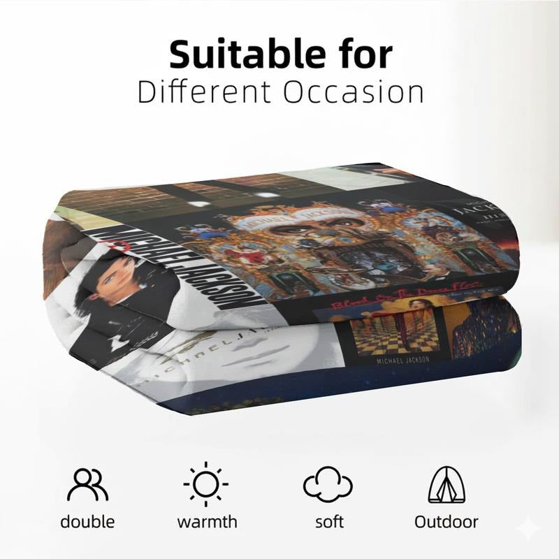 Famous Music Michael Jackson Flannel Blanket