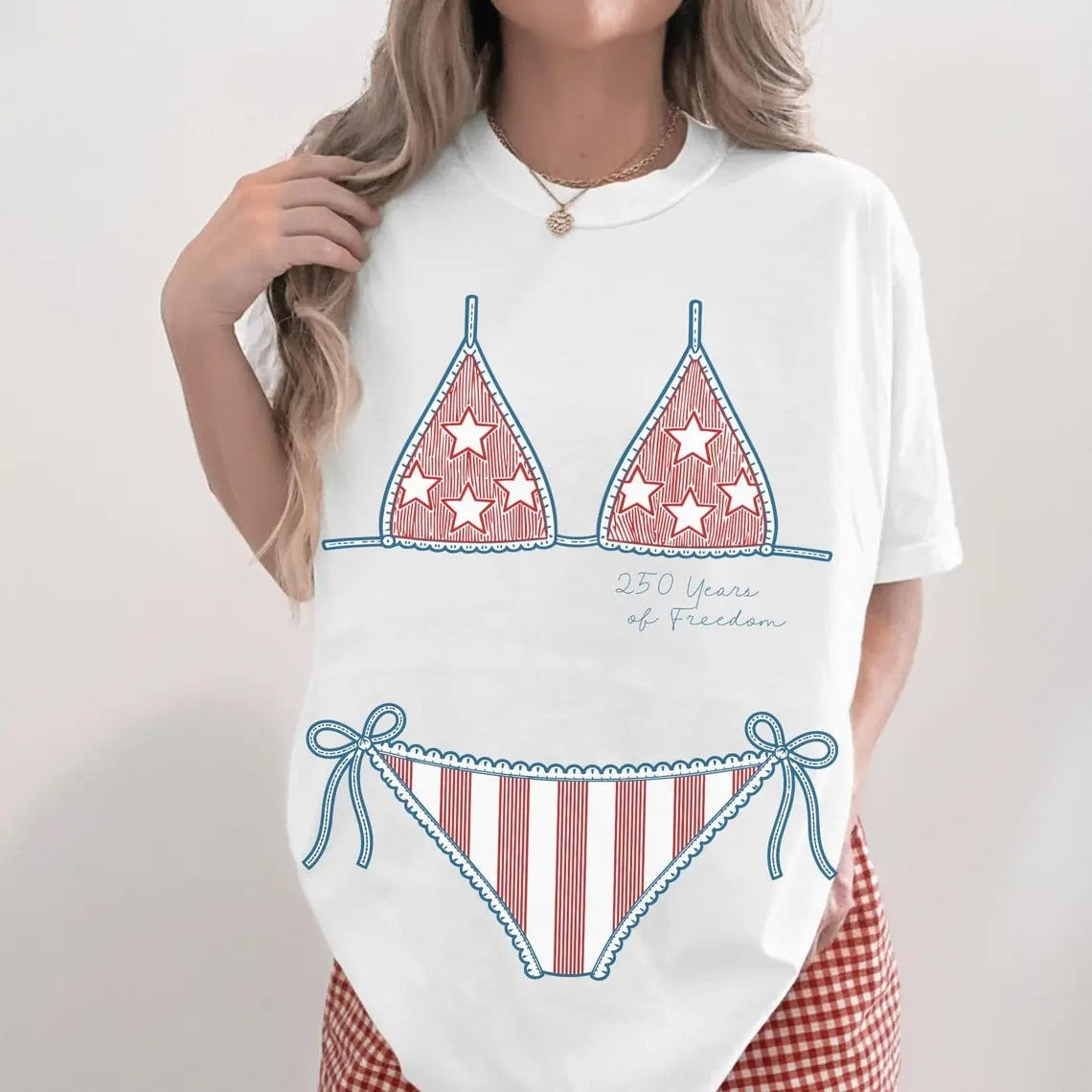 Preppy Bikini Fourth of July – Tee, Crewneck & Hoodie