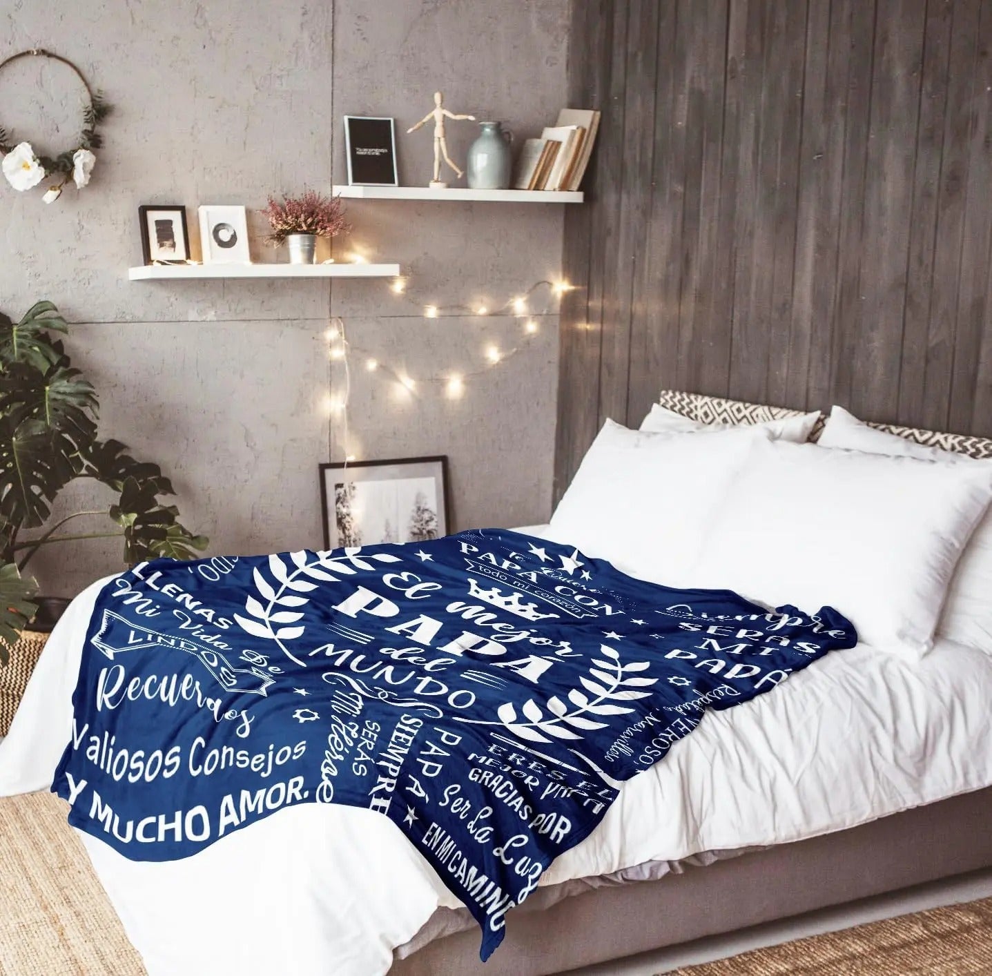 Nice Gifts for Dad Spanish Text Blanket