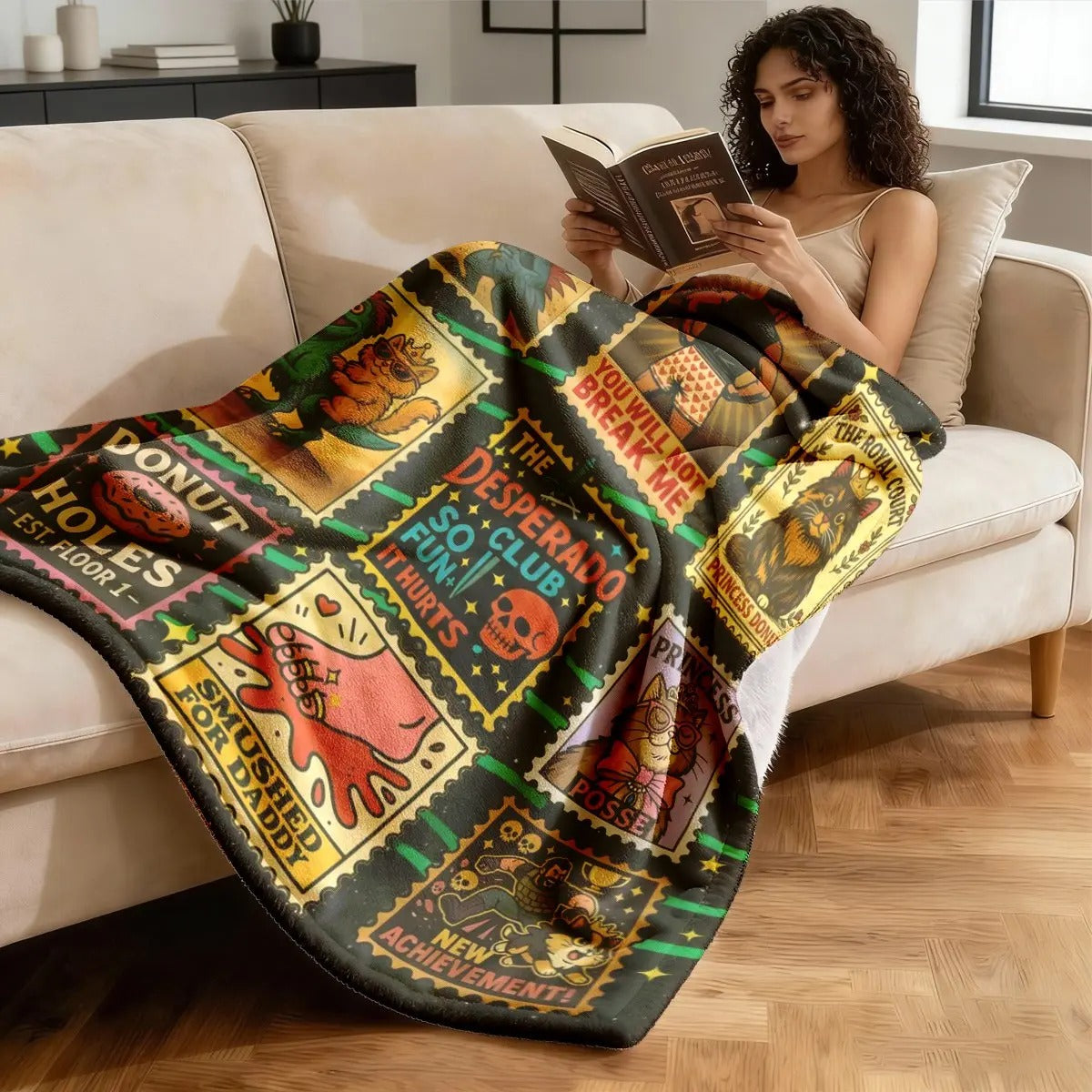 Dungeon Crawler Carl Flannel Blanket