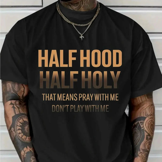 Half Hood Half Holy – Tee, Crewneck & Hoodie