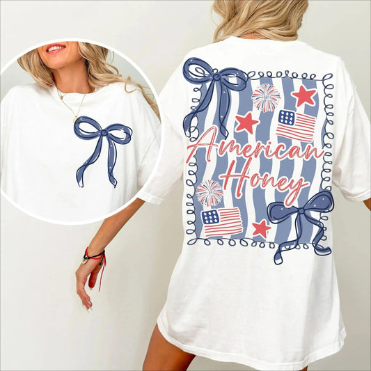 Patriotic Honey Coquette – Tee, Crewneck & Hoodie