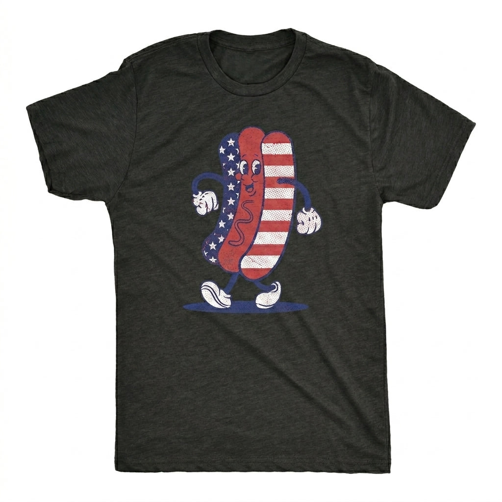 Fourth Of July Hotdog – Tee, Crewneck & Hoodie