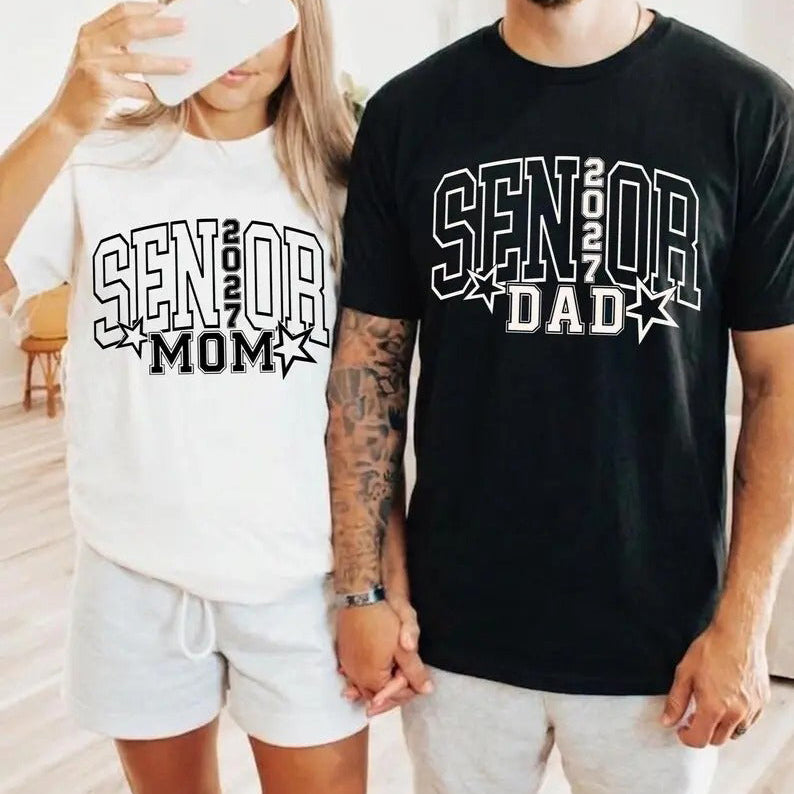 Senior Mom Dad Class of 2027 – Tee, Crewneck & Hoodie