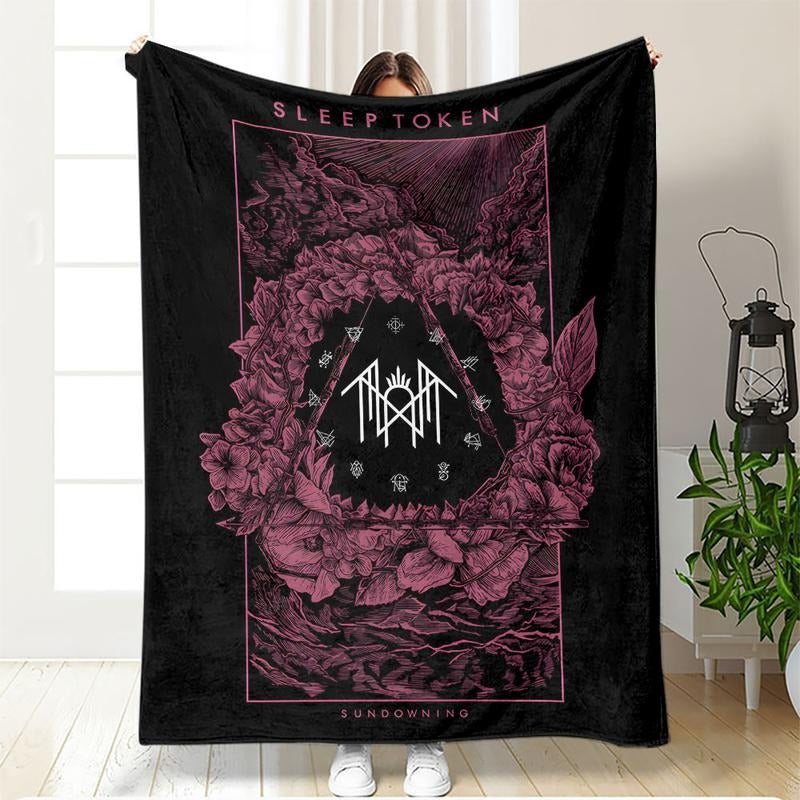 Sleep Token Pattern Flannel Blanket
