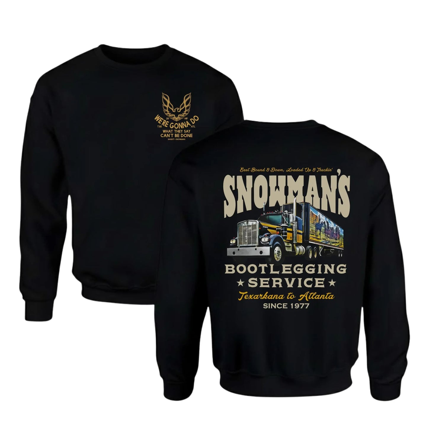 Snowman’s Bootlegging Service – Tee, Crewneck & Hoodie