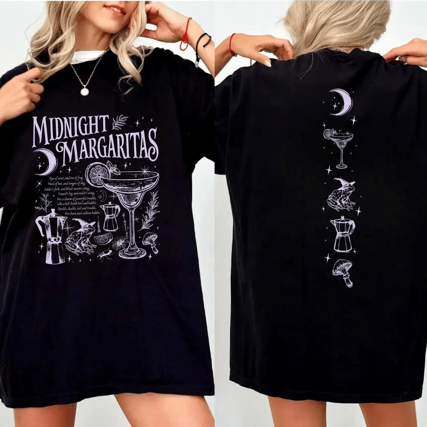 Midnight Margaritas Retro Halloween – Tee, Crewneck & Hoodie