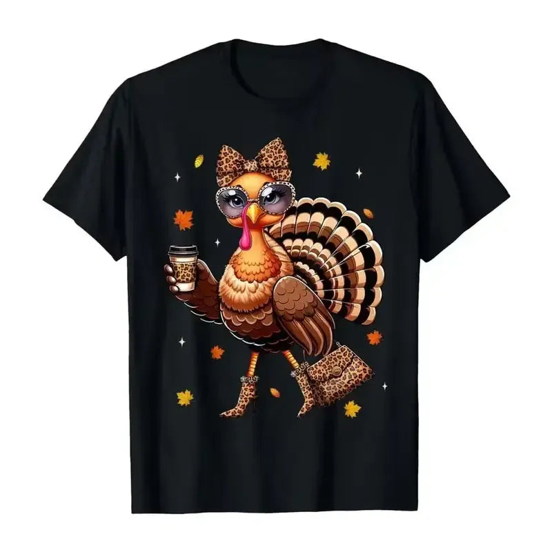 Cute Thanksgiving Turkey – Tee, Crewneck & Hoodie