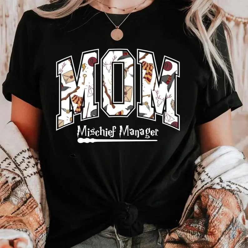 Wizard Mom Halloween Park Magic Graphic – Tee, Crewneck & Hoodie