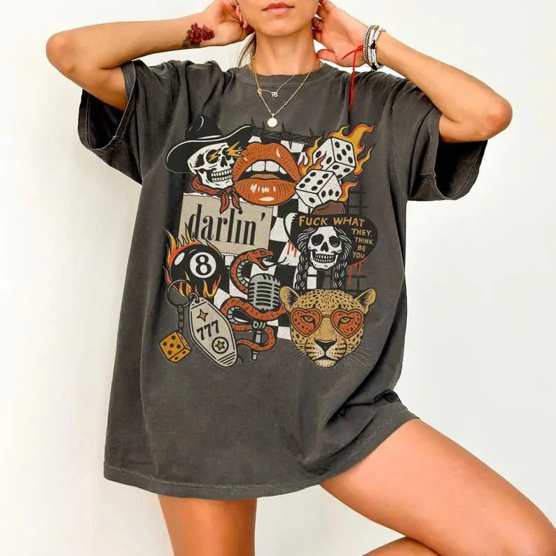 Western Cowgirl Graphic – Tee, Crewneck & Hoodie