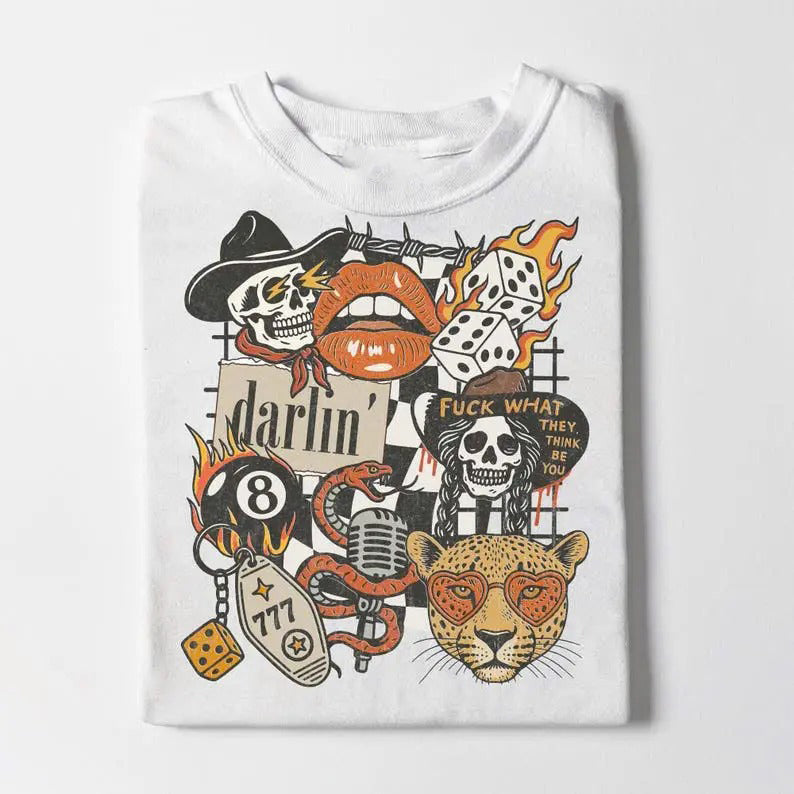 Western Cowgirl Graphic – Tee, Crewneck & Hoodie