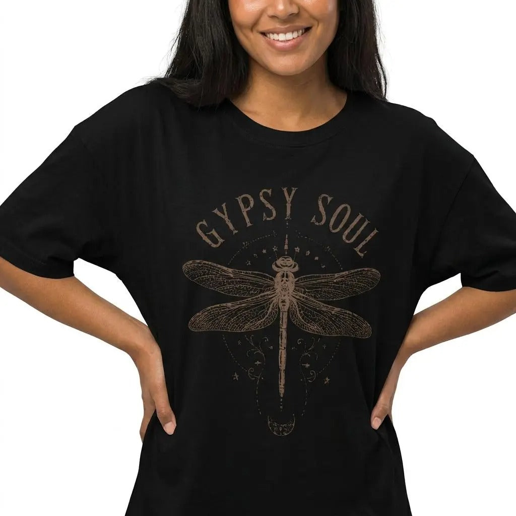 Boho Dragonfly Gypsy Soul Graphic – Tee, Crewneck & Hoodie