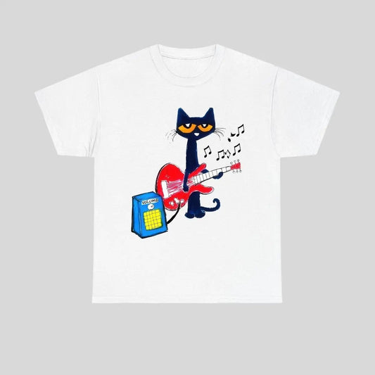 Cat Playing Guitar – Tee, Crewneck & Hoodie