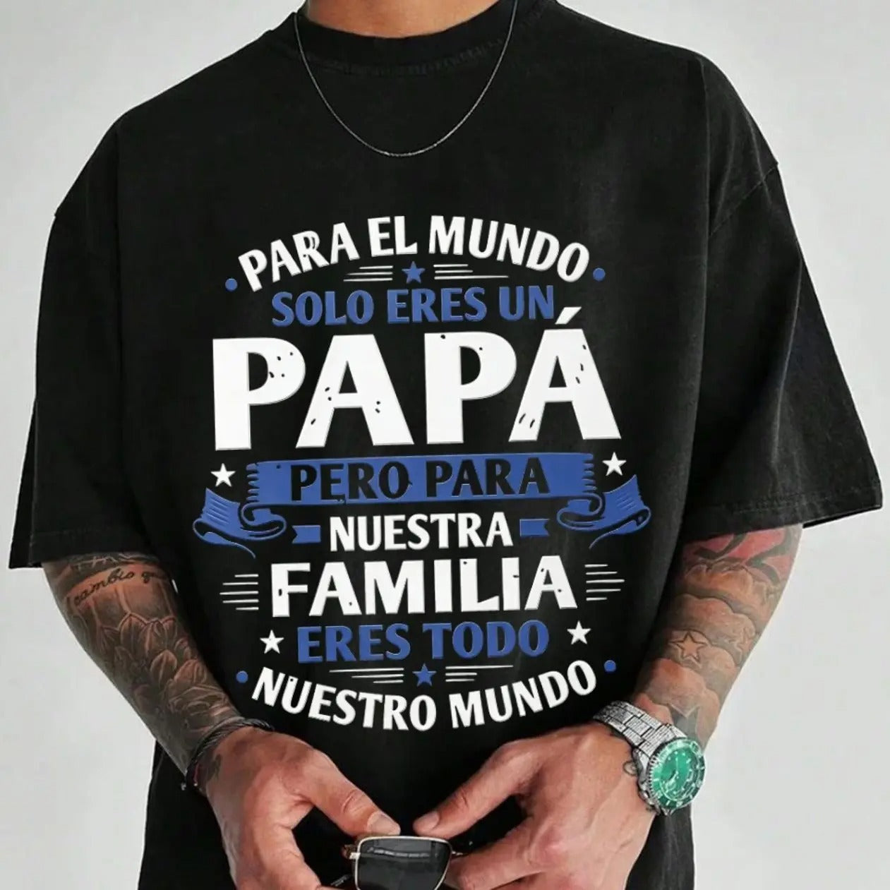 Papa Family Quote – Tee, Crewneck & Hoodie