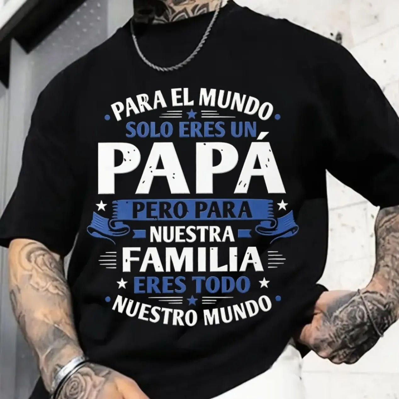 Papa Family Quote – Tee, Crewneck & Hoodie
