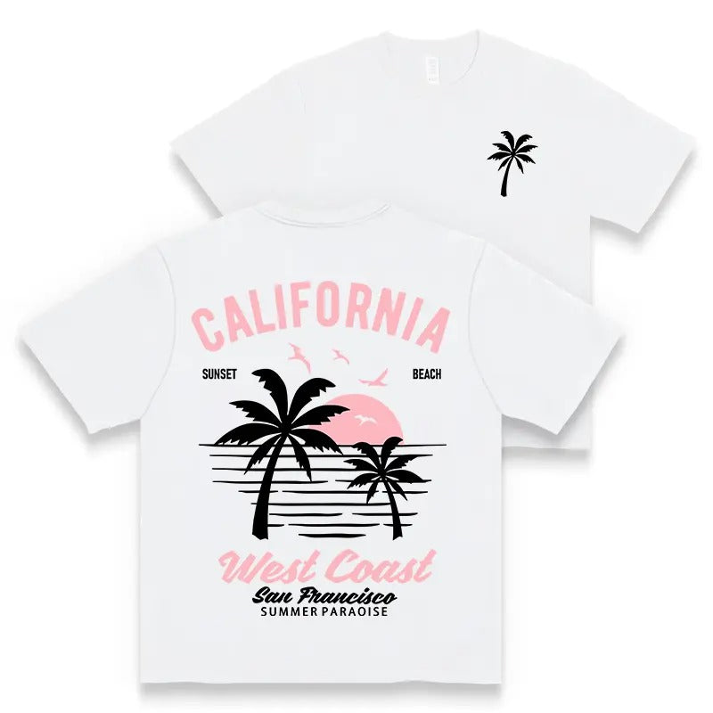 California Retro Palm Tree – Tee, Crewneck & Hoodie