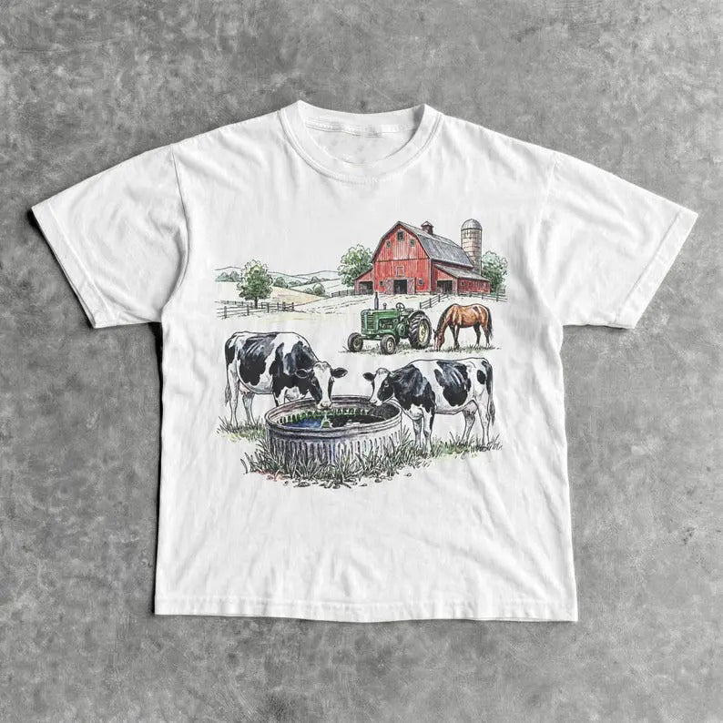 Vintage Country Farm Barn Life – Tee, Crewneck & Hoodie
