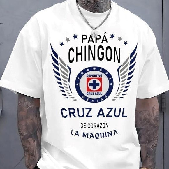 Cruz Azul Papa Chingon Graphic – Tee, Crewneck & Hoodie