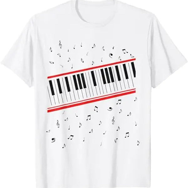 Piano And Music Notes – Tee, Crewneck & Hoodie
