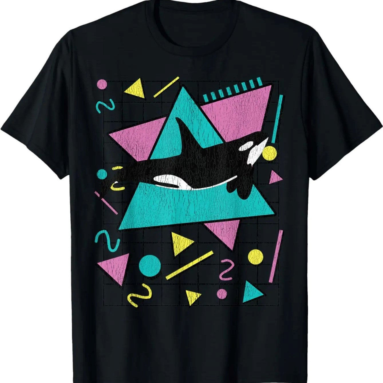 Orca Killer Whale Vintage 90s Aesthetic Vibes – Tee, Crewneck & Hoodie