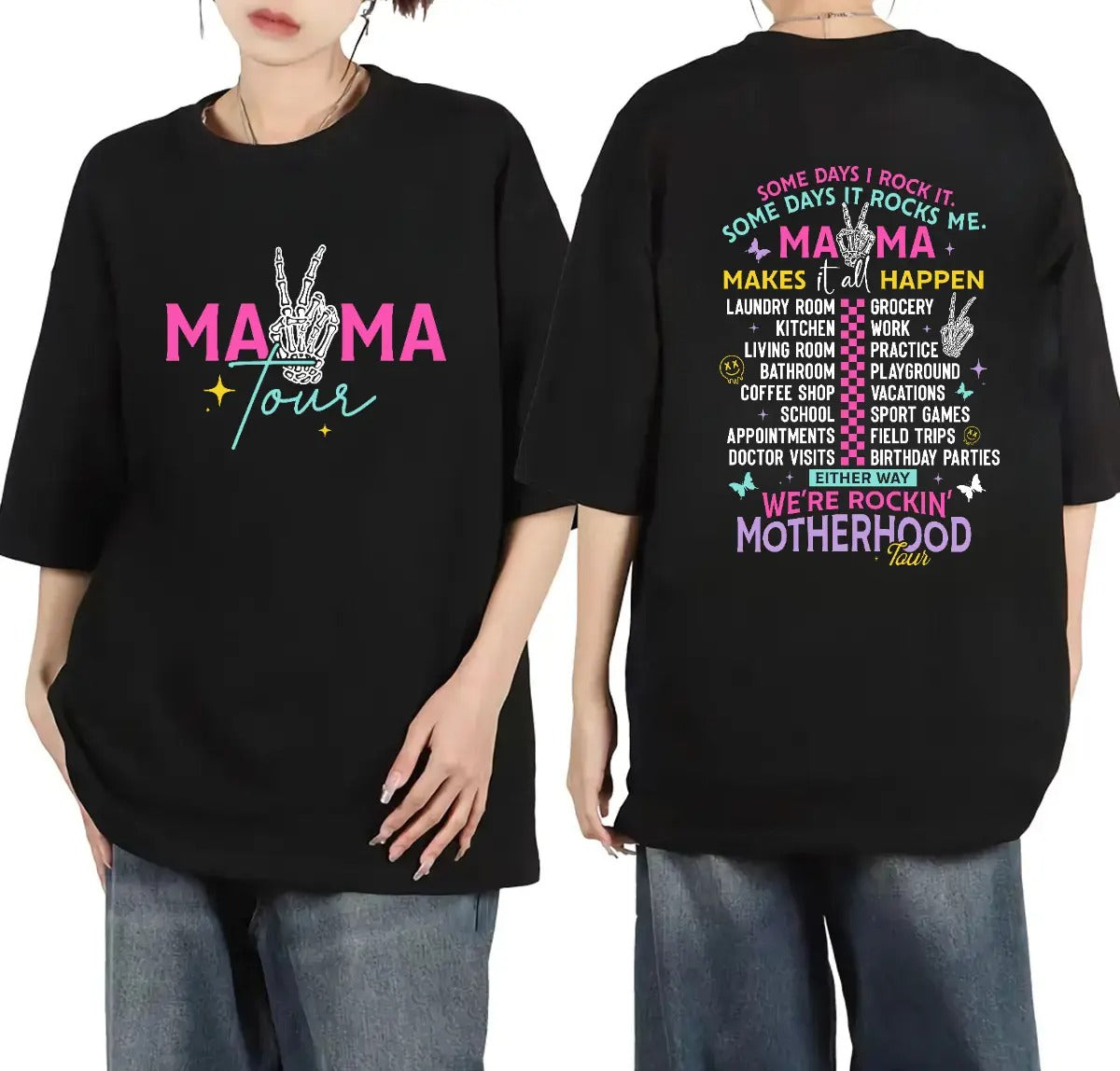 Motherhood Typography – Tee, Crewneck & Hoodie