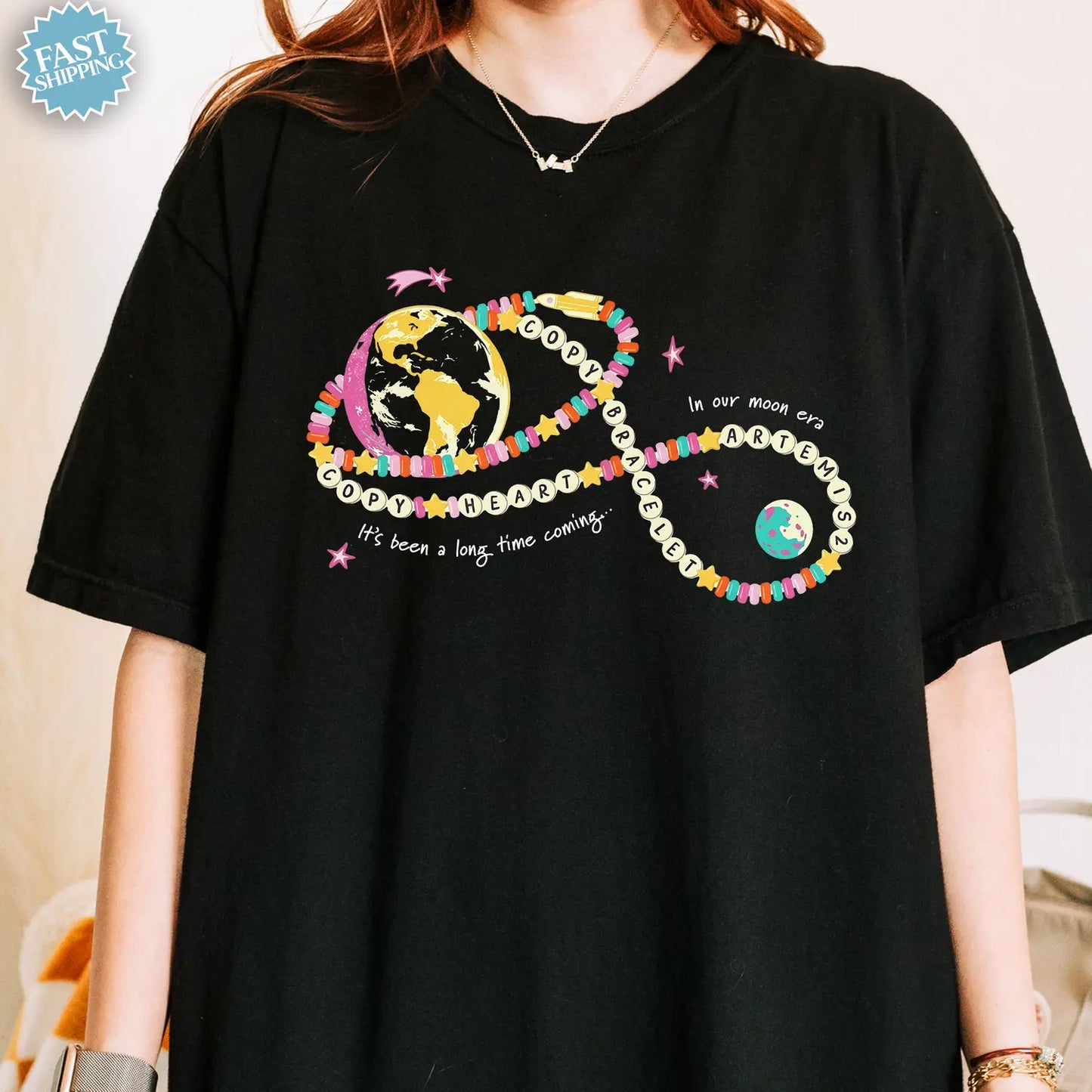 Vintage Space Exploration Heart – Tee, Crewneck & Hoodie