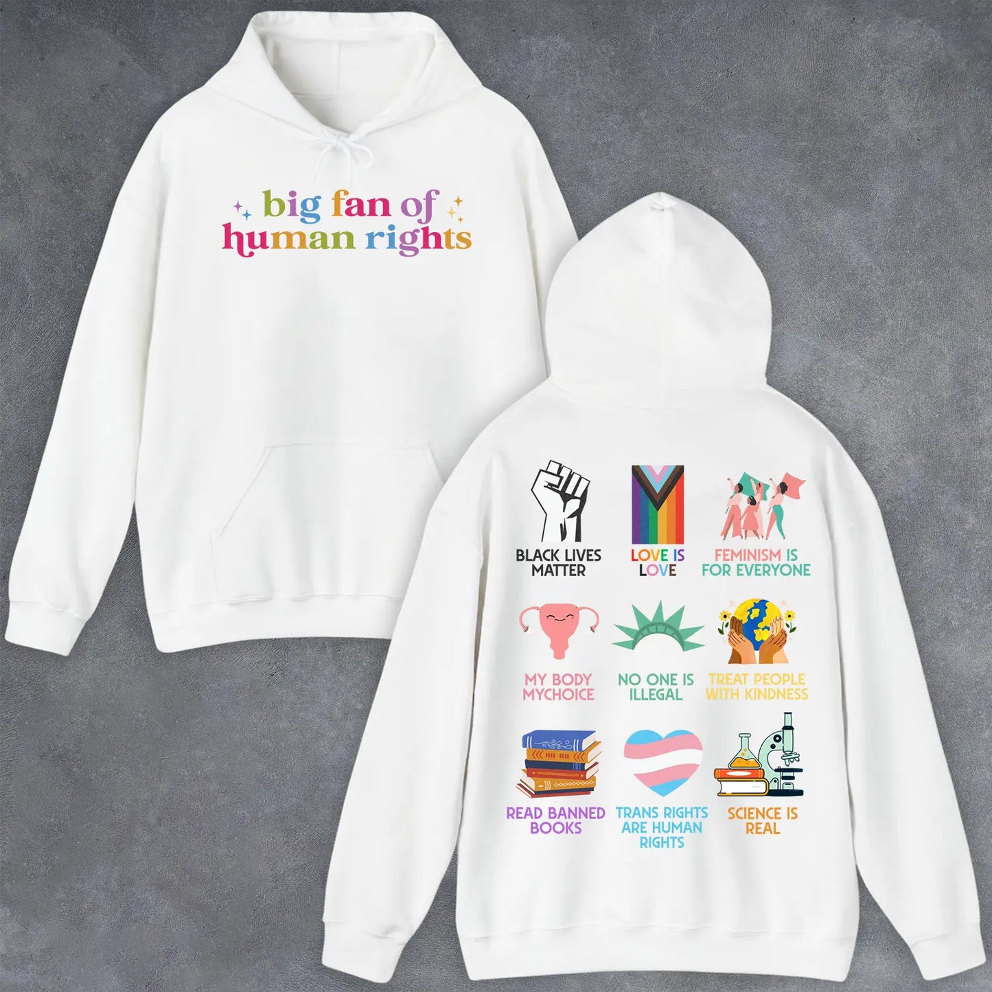 Big Fan Of Human Rights – Tee, Crewneck & Hoodie